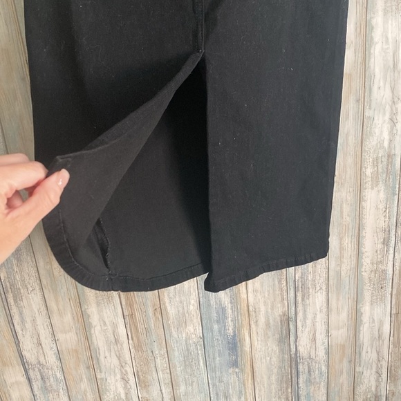 NWT Angel Kiss Black Wash Long Denim Skirt | Size Medium - Picture 5 of 8